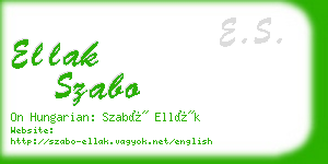 ellak szabo business card